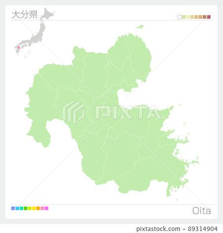 Oita Prefecture / Oita Map 89314904