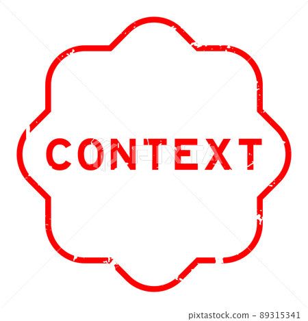 Grunge red context word rubber seal stamp on white background Grunge red context word rubber seal stamp on white background 89315341