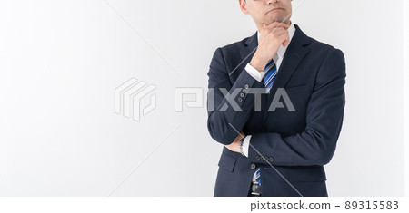 Business men worried thinking 89315583