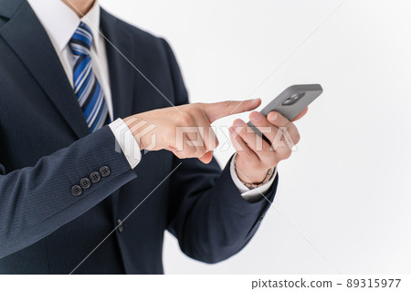 商人智能手機在手的智能手機 商人智能手機在手的智能手機 89315977