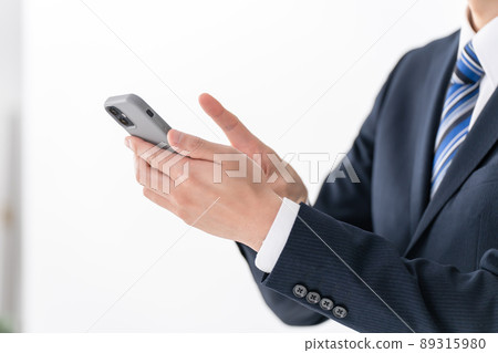 商人智能手機在手的智能手機 商人智能手機在手的智能手機 89315980