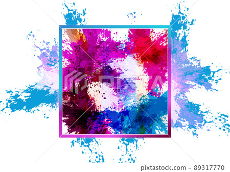 Abstract vector splash and paint color with frame color background . Paint splash color. Vector illustration design background. Abstract vector splash and paint color with frame color background . Paint splash color. Vector illustration design background. 89317770