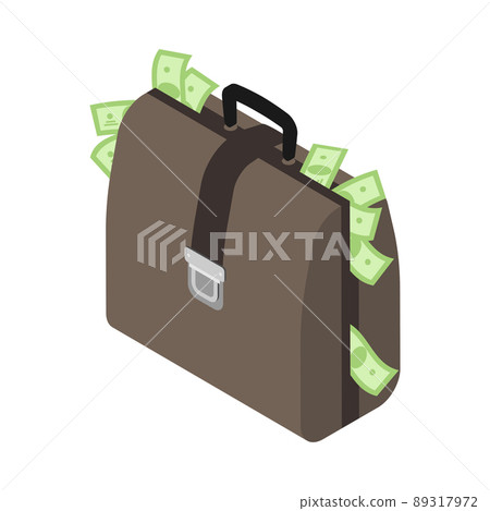 Cash Full Briefcase Composition 89317972