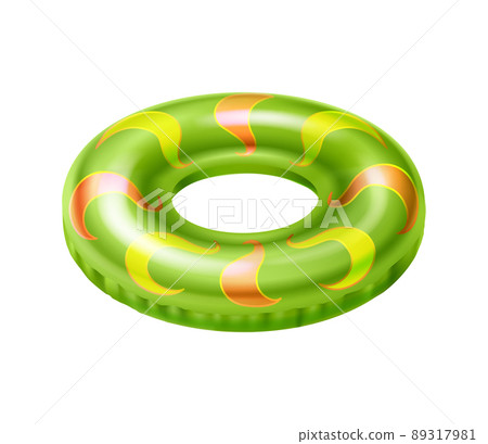 Green Inflatable Ring Composition - Stock Illustration [89317981] - PIXTA