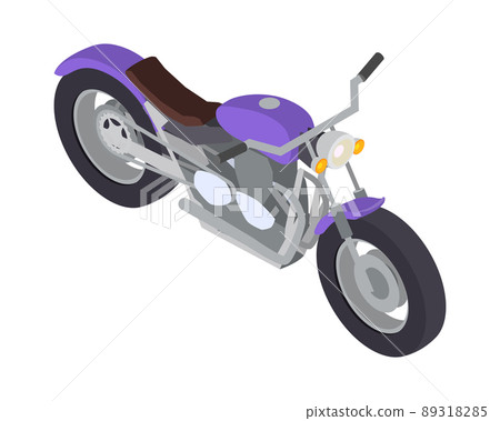 Isometric Motorbike Icon 89318285