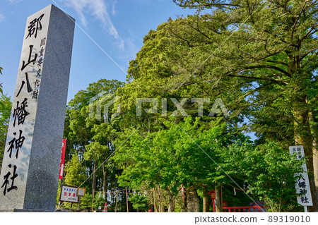 燒酒人物，日本最古老的郡山八幡神社 89319010