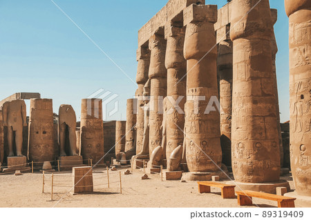 Ruins of the Egyptian Karnak Temple, the largest open-air museum in Luxor Ruins of the Egyptian Karnak Temple, the largest open-air museum in Luxor 89319409