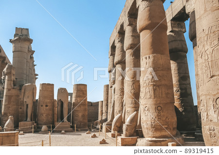 Ruins of the Egyptian Karnak Temple, the largest open-air museum in Luxor 89319415