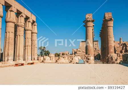 Ruins of the Egyptian Karnak Temple, the largest open-air museum in Luxor Ruins of the Egyptian Karnak Temple, the largest open-air museum in Luxor 89319427