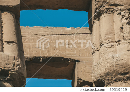 Ruins of the Egyptian Karnak Temple, the largest open-air museum in Luxor Ruins of the Egyptian Karnak Temple, the largest open-air museum in Luxor 89319429