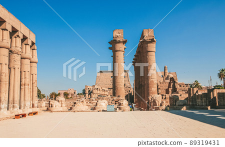 Ruins of the Egyptian Karnak Temple, the largest open-air museum in Luxor Ruins of the Egyptian Karnak Temple, the largest open-air museum in Luxor 89319431