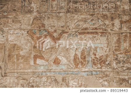 Ruins of the Egyptian Karnak Temple, the largest open-air museum in Luxor 89319443