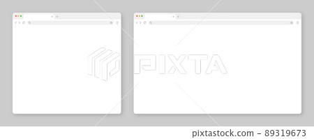 Computer Tab Empty Blank web browser window with tab, toolbar and... - Stock Illustration ...
