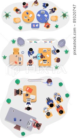Business office connection working concept. Businessmen communicating talking about project Business office connection working concept. Businessmen communicating talking about project 89320747
