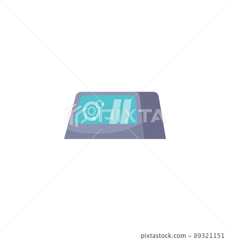Futuristic control panel, spaceship interior... - Stock Illustration  [89321151] - PIXTA