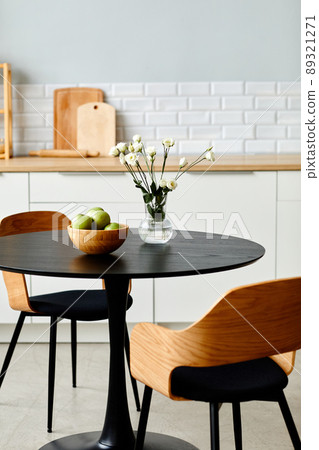 Black Table Set in Kitchen Black Table Set in Kitchen 89321271