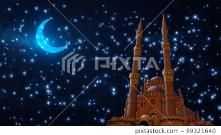 Mosque and rising stars Mosque and rising stars 89321640