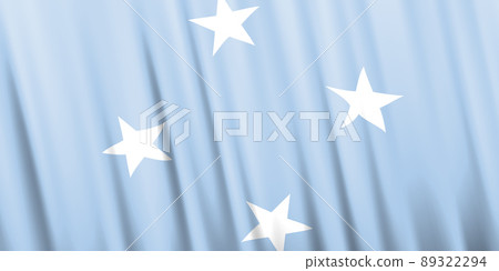 Wavy vector flag of Federated States of Micronesia 89322294