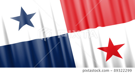 Wavy vector flag of Panama 89322299