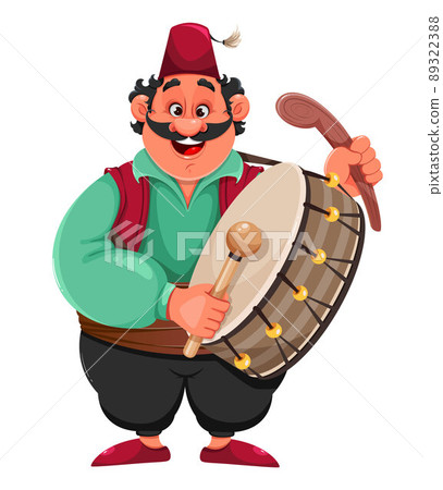 Ramadan Kareem. Funny cartoon character drummer - Stock Illustration  [89322388] - PIXTA