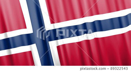 Wavy vector flag of Norway - Stock Illustration [89322543] - PIXTA