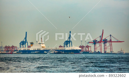 Haydarpasa Port and Container Terminal in Kadikoy Seaside in Istanbul, Turkey Haydarpasa Port and Container Terminal in Kadikoy Seaside in Istanbul, Turkey 89322602