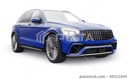 An expensive, ultra-fast sports SUV car for exciting driving in the city, on the highway and on the race track. 3D model of a blue car on a white isolated background. 3d rendering. An expensive, ultra-fast sports SUV car for exciting driving in the city, on the highway and on the race track. 3D model of a blue car on a white isolated background. 3d rendering. 89322840