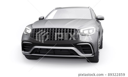 An expensive, ultra-fast sports SUV car for exciting driving in the city, on the highway and on the race track. 3D model of a gray car on a white isolated background. 3d rendering. An expensive, ultra-fast sports SUV car for exciting driving in the city, on the highway and on the race track. 3D model of a gray car on a white isolated background. 3d rendering. 89322859