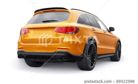 An expensive, ultra-fast sports SUV car for exciting driving in the city, on the highway and on the race track. 3D model of a orange car on a white isolated background. 3d rendering. An expensive, ultra-fast sports SUV car for exciting driving in the city, on the highway and on the race track. 3D model of a orange car on a white isolated background. 3d rendering. 89322996
