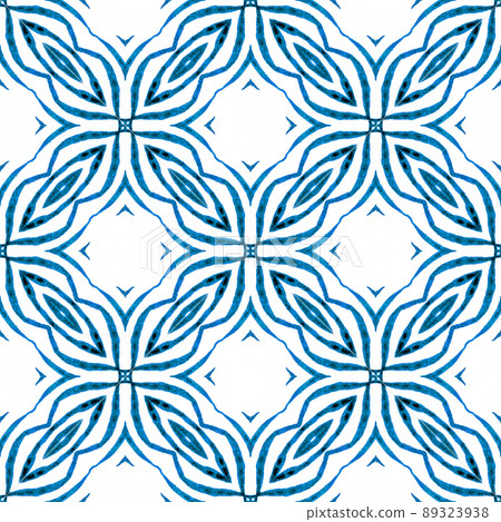 Ethnic hand painted pattern. Blue positive boho chic summer design. Watercolor summer ethnic border pattern. Textile ready powerful print, swimwear fabric, wallpaper, wrapping. Ethnic hand painted pattern. Blue positive boho chic summer design. Watercolor summer ethnic border pattern. Textile ready powerful print, swimwear fabric, wallpaper, wrapping. 89323938