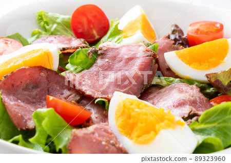 Pastrami (pastrami beef) salad up. Pastrami (pastrami beef) salad up. 89323960