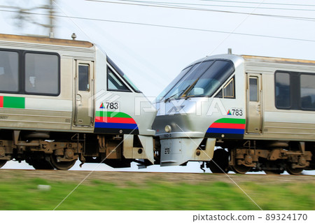進行聯合運行的783系列特快列車(JR九州) 進行聯合運行的783系列特快列車(JR九州) 89324170