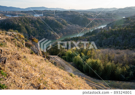 [Gifu Prefecture] Naegi Castle Ruins 89324801