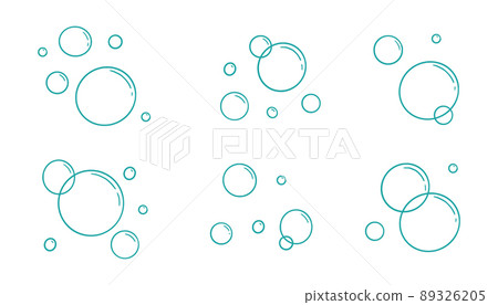 Water bubble doodle. Hand drawn 89326205