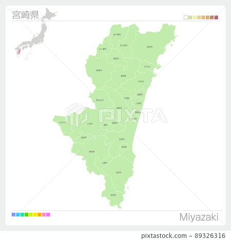 Miyazaki Prefecture / Miyazaki Map 89326316