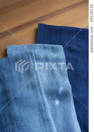 [靛藍染色圖片] 靛藍染色面料 89326516