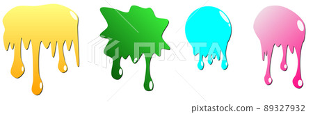 用五顏六色的油漆滴落的插圖 用五顏六色的油漆滴落的插圖 89327932