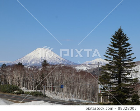 [北海道]從中山峠看到的羊蹄山 89328003