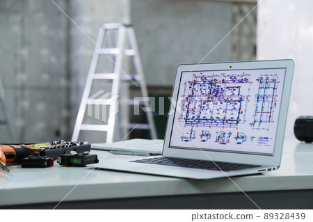 Construction site real estate construction personal computer construction architect business 89328439
