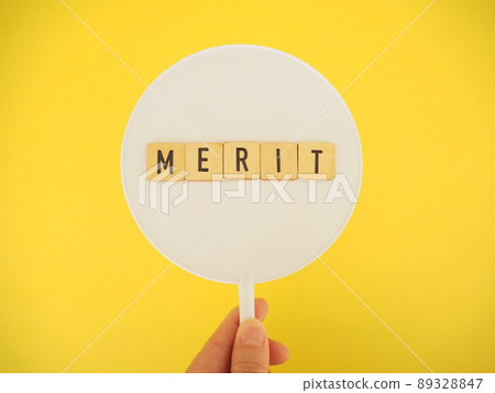 Word of merit on the plate, business 89328847
