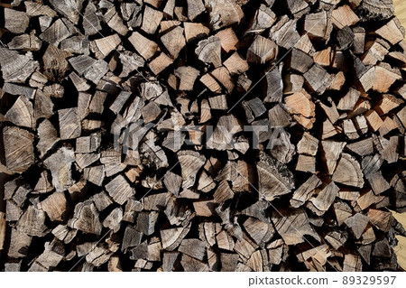 Firewood cross section Firewood cross section 89329597