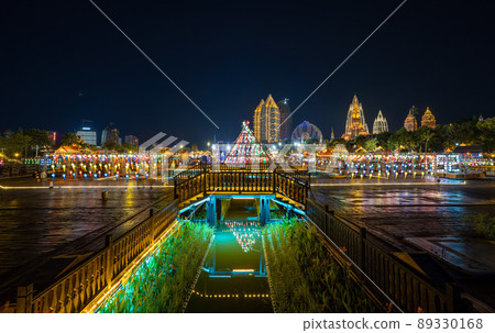 Night view of Xishuangbanna 89330168