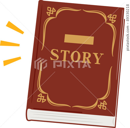 一本古色古香的書，封面上有故事 89330218