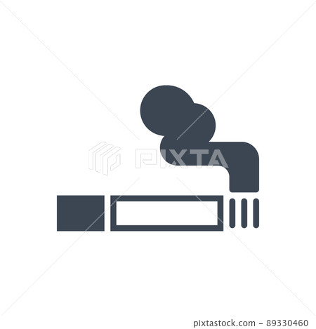 Cigarette related vector glyph icon 89330460