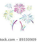 Various fireworks 89330909