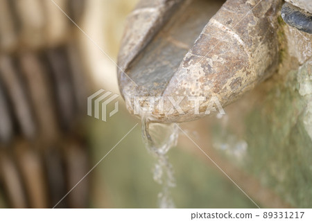 Water source in mountain, spring water or well-water 89331217