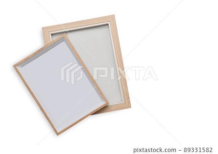 Blank picture frames isolated on white background with copy space. Blank picture frames isolated on white background with copy space. 89331582