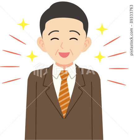 笑臉中間男商人_沒有線 89333763