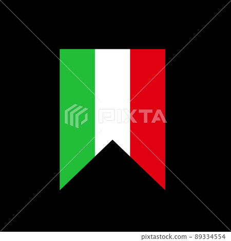 絲帶狀意大利國旗 89334554