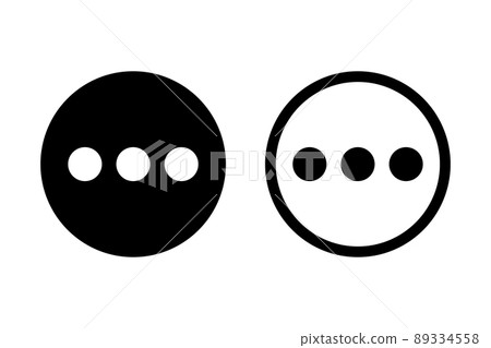 Menu icon set. vector. 89334558